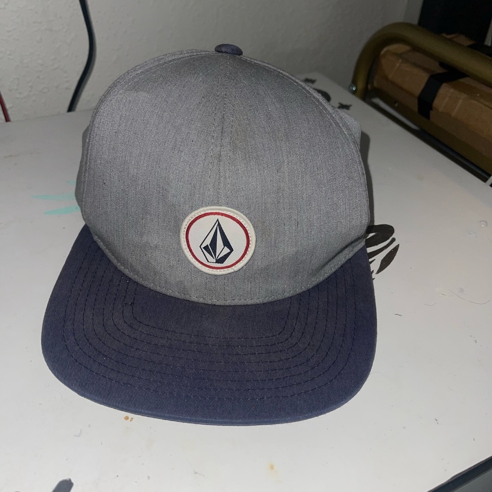 Volcom Grey Snapback Hat